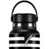 White and Black Stripes Hydro Flask 32oz Wide Mouth Skin